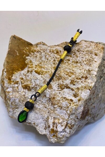 KAZZAZE Zircon verde piatră aurită negru combinație ciucuri unică