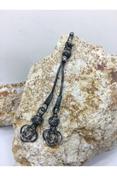 KAZZAZE Ciucuri de argint oxid dublu cu nod Shams