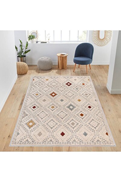 Eliana Home Dijital Baskı Yıkanabilir Kaymaz Taban Salon Halısı Ve Yolluk LNA...