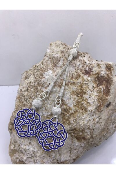 KAZZAZE Blue Love Knot Double Tassel