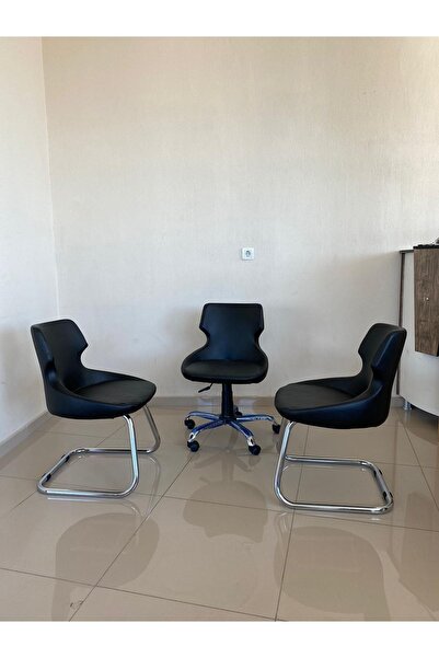 kuaforkoltugum Ofis Büro Koltuğu 1 Şef 2 Bekleme Set
