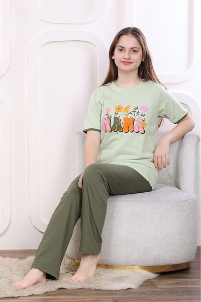 Pyjama Familya Set de pijamale cu mânecă scurtă pentru fetiță, cu modele figurate