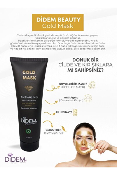 Soyulabilir Gold Mask 75 ml