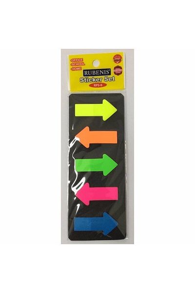 Rubenis Adhesive Bookmark Sticker Set and Note Paper