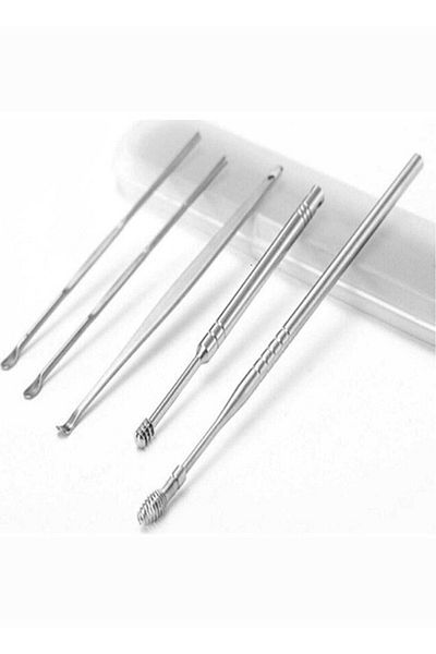 SHAKA 5-Piece Ear Spiral Stainless Steel Cleaning Kit