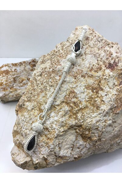 KAZZAZE Ciucuri de argint cu piatră neagră