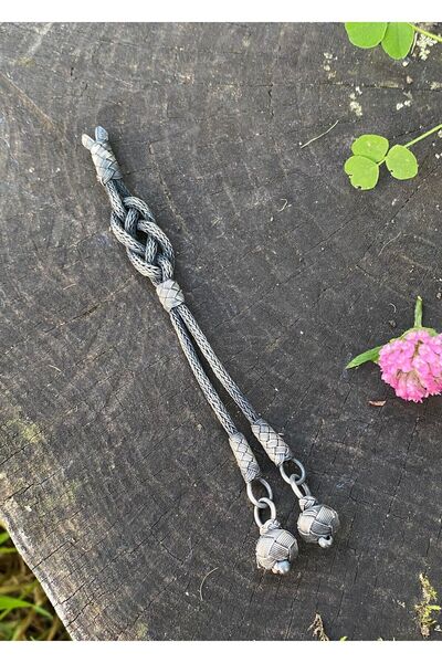 KAZZAZE Елегантний та унікальний: подвійний срібний каззакійський чотник з кі...