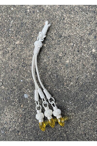 KAZZAZE Zircon cu pietre aplicate Gümüş Kazaziye - Rozariu cu trei ciucuri su...