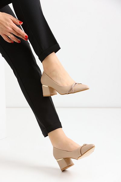 en7 2006 Model Suede Stone Pantofi cu toc pentru femei