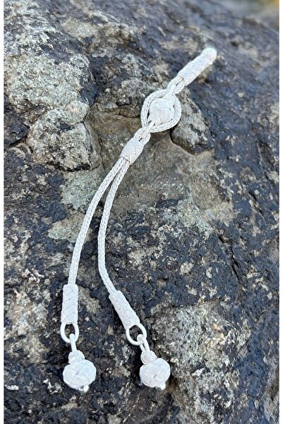 KAZZAZE Ασημένιο κρεμαστό κόσμημα Kazaziye με δύο κρεμαστά στοιχεία και λεπτο...