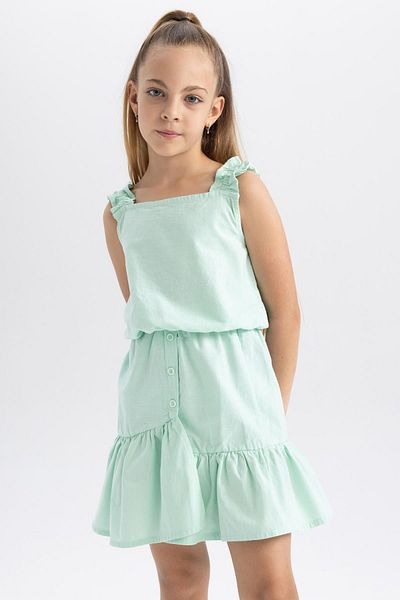 DeFacto Sleeveless Blouse and Skirt Set for Girls - Tyc00855066587