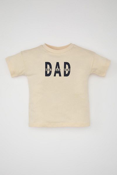 DeFacto Baby Boy - Crew Neck Printed Short Sleeve T-Shirt C3997a524sm