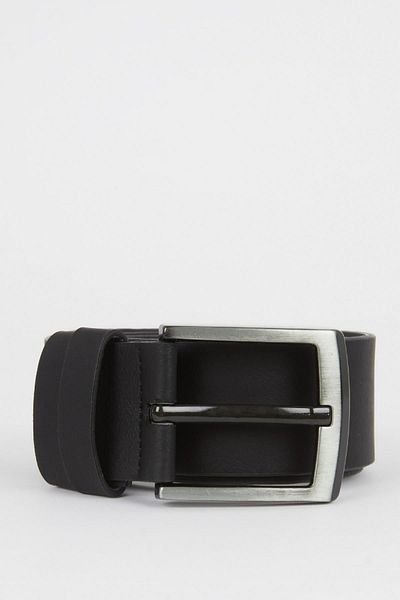 DeFacto Men's Faux Leather Rectangular Belt - X3808azns