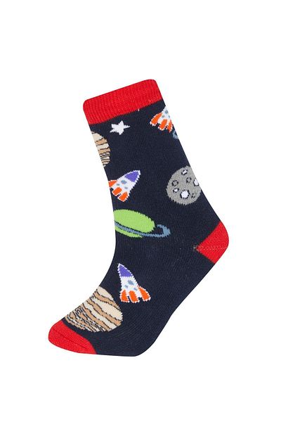 DeFacto Boy's Winter Cotton Socks Set of 2 - A6675a8ns