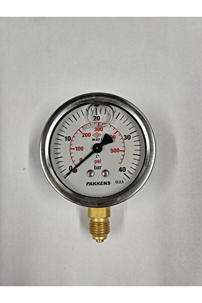 Pakkens ÇAP 63 ALTTAN 40 BAR GLİSERİNLİ MANOMETRE - PAKKENS