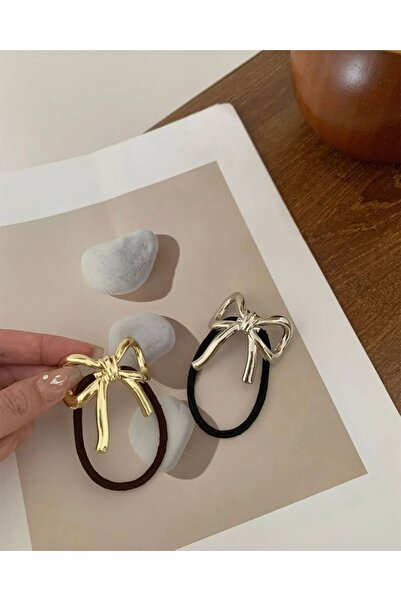 Âlâ Atelier Silver Bow Curved Elastic Pinterest Buckle