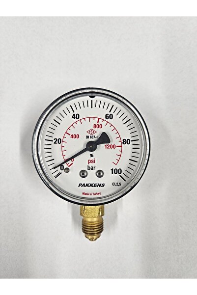 Pakkens ÇAP 63 ALTTAN 100 BAR KURU MANOMETRE - PAKKENS