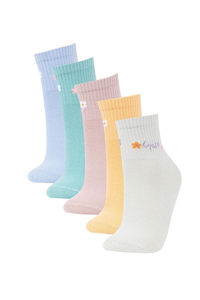 DeFacto 5-teilige Baumwollsocken für Damen Z7505azns