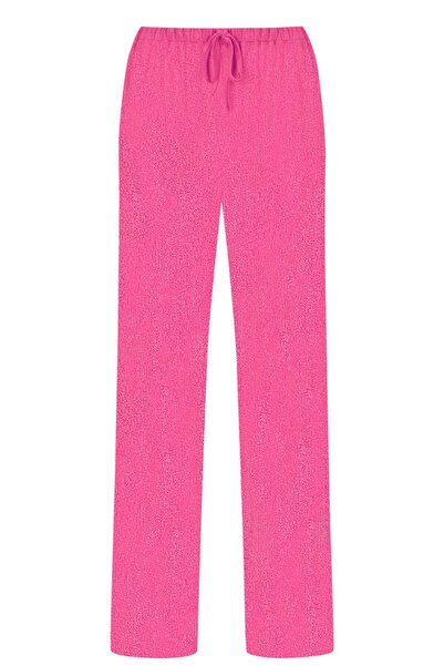 Whenever Company Pembe Parlak Simli Fitilli İnce Likralı Kumaş Rahat Dökümlü ...