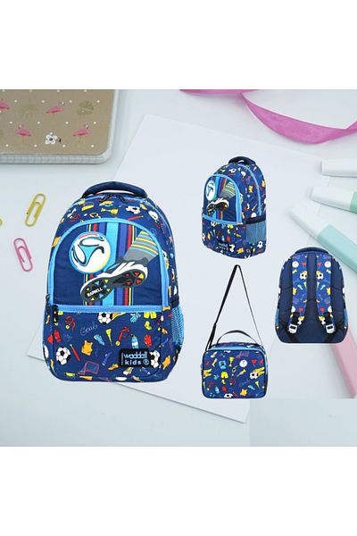 Shopiolog Waddell Primary School Bag - Bag Set for School and Nutrition
