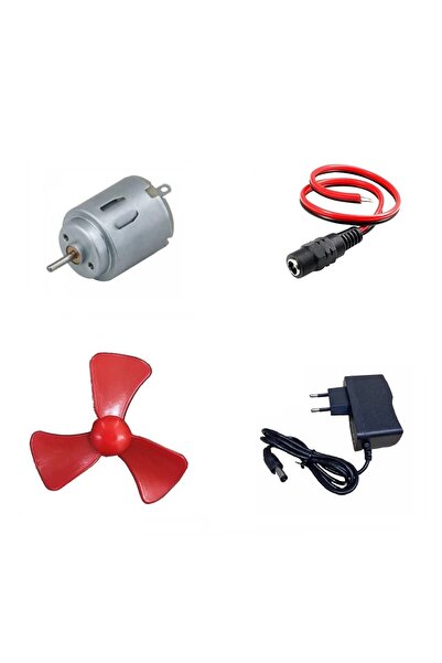 Devre Dünyası Adaptörlü Motor Pervane Soketli Elektrik Deney Seti - Öğrenci E...