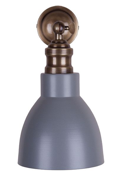 Fivorno Aydınlatma The Pain Series Antique Wall Sconce - Matte Gray Color with Metal Hat