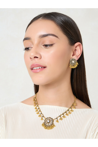 Styli Ball Drop Earrings & Necklace Jewelry Set