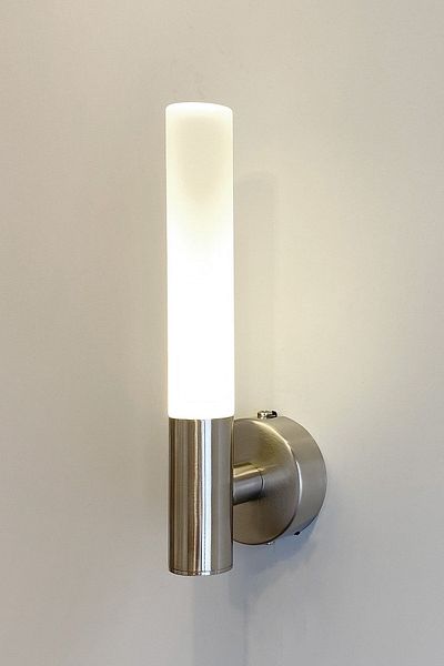 Fivorno Aydınlatma Blur Model Single Matte Chrome Color Plated LED Sconce