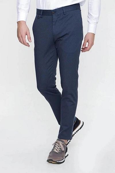 PANT POSİTİVE Ανδρικό λινό παντελόνι Jivensi Classic Cut -6612