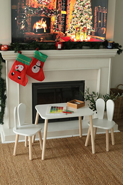 The Mimar The White Masa + 2 Sandalye