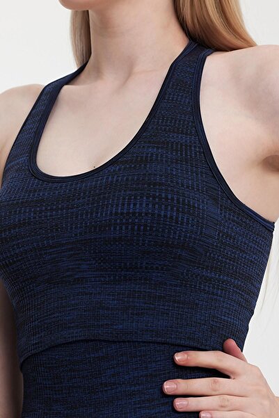 Penyelux Blue Supporting Sports Bra - Women's, Seamless Bra