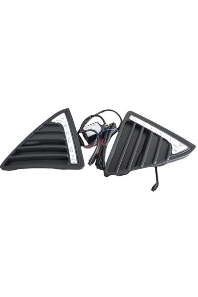 ALP PARTS Ford Focus 11> Uyumlu Led Gündüz Farlı Tampon Izgara Takımı Mat Siyah