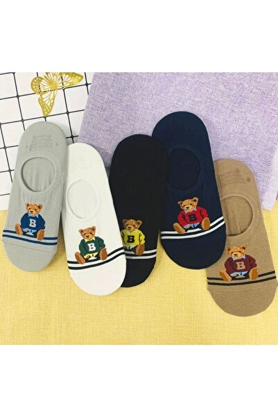 footmania Дамски комплект чорапи за балерина с плюшено мече от 5 части