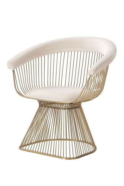 sandalyecafesi Platner Siyah Metal Ayaklı Sandalye Blu1804