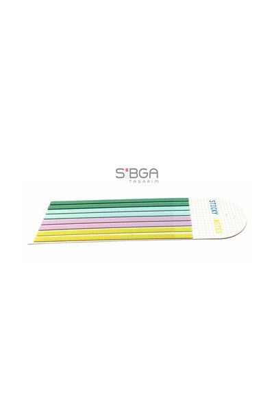 sibga tasarım Thin Long Strip Transparent Colored Postit Post-it Post ItBookmark Bookmark Postit Sticker 160 Sheets