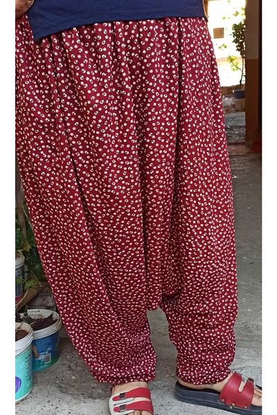 şalvarcı Mother's Shawl Viscose Fabric Elastic Floral Shawl Patterned Mother's Shawl
