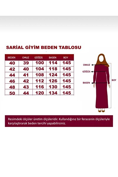 SARİAL GİYİM SPOR TARZ GENÇ KOLLARI RİBANALI D TOKALI TREND YAZLIK FERACE