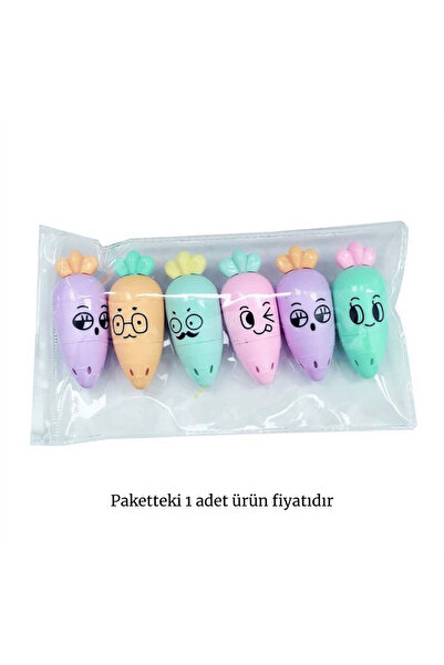 Taros Unick Color Havuç Mini Fosforlu Kalem 1 Adet