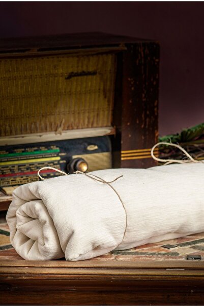 Latuda Concept Koltuk Örtüsü | Çekyat Örtüsü | Koltuk Şalı 175x215 Mikrofiber Şönil Çift Taraflı Kaymaz | Ekru