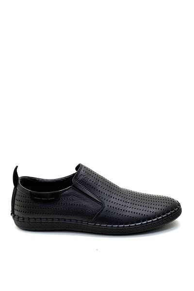 grado Genuine Leather Men's Summer Shoes Black Color 12-15
