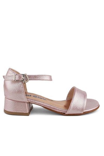 Cici Bebe Ayakkabı Pantofi de seara eleganti cu toc cu perla roz pentru fete