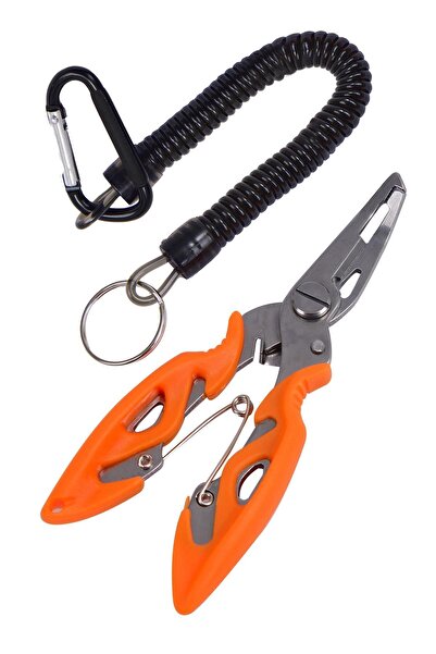 Exent Çelik uçlu balıkçı pensesi-karabina askılı