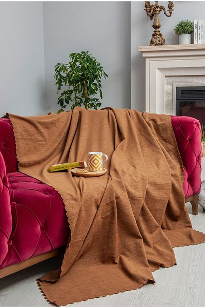 Latuda Concept 175x215 Microfiber Sofa Cover - Double Sided Non-Slip, Mink