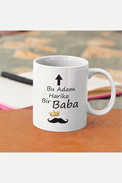 POPULUS This Man Is a Great Dad Written Father's Day Gift Mug Cup