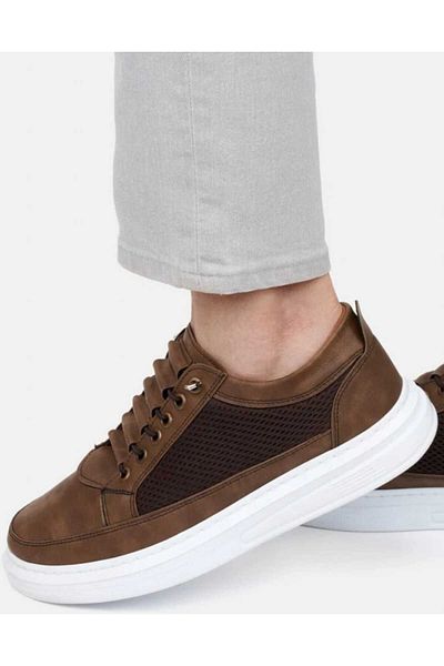 Zegeshoes Ανδρικά καφέ ελαστικά δικτυωτά ορθοπεδικά casual αθλητικά παπούτσια Εγγυημένα αθλητικά παπούτσια αθλητικά παπούτσια