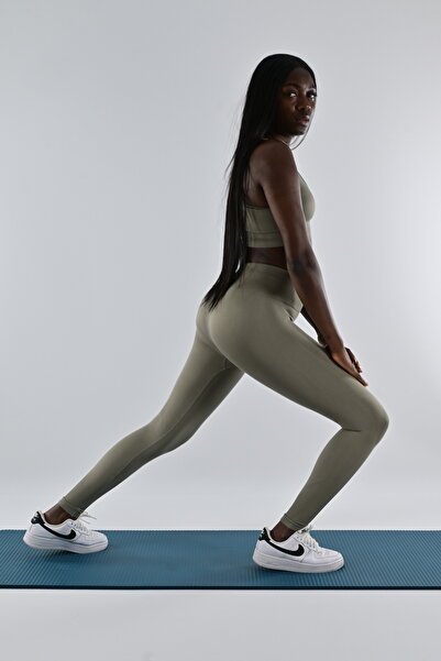 OQRA طماق الكاكي Bosphorus - طماق رياضية وترفيهية بدون خياطة