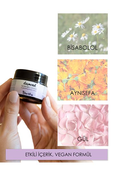 Olea Vera Natural Face Cream - Diamond Moisturizer