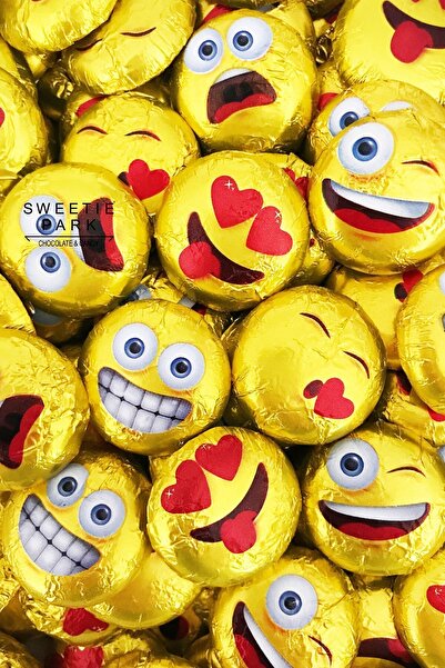 Sweetie Park Choc Choc 15 Adet Funny Smileys Emoji Para Pinyata Hediyelik Bayram Çikolatası