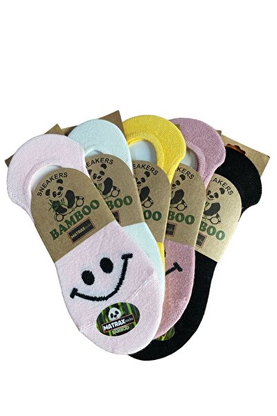 Socks İnfluxs Bambu Dikişsiz Görünmez Spor Ayakkabı Çorabı Sneakers 5 Çift
