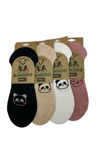 Socks İnfluxs Bambu Dikişsiz Görünmez Spor Ayakkabı Çorabı Sneakers 4 Çift